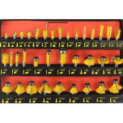 Fresa per legno fresa fresa Set 35 PZ. 8 mm nutfraeser fresa fresa 22550